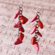 Load image into Gallery viewer, Hearts Dangle Earrings
