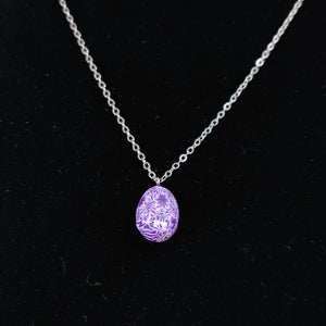 Purple Easter Egg Inspired Necklace