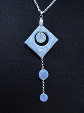 Load image into Gallery viewer, Empress Faux Stone Aquamarine Necklace
